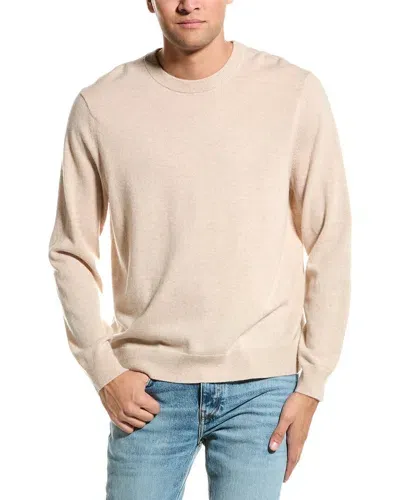 Theory Hilles Cashmere Crewneck Sweater In Brown