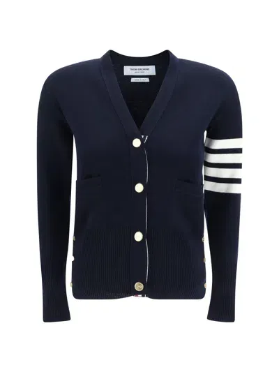 Thom Browne Cardigan In Blue