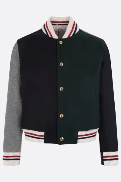 Thom Browne Coats & Jackets In Dk Green