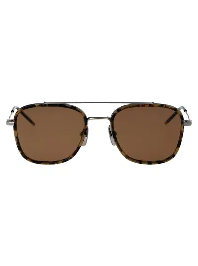 Thom Browne Eyewear In 205 Light Silver