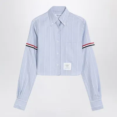 Thom Browne Hemd Mit Rwb-streifen In Blue