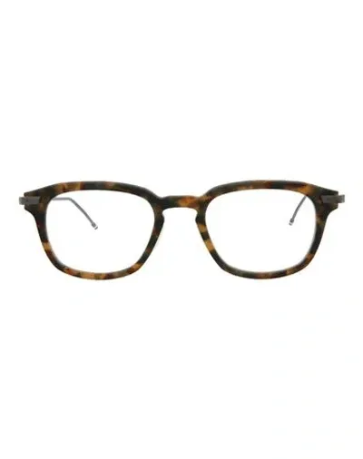 Thom Browne Round-frame Acetate Optical Frames Eyeglass Frame Brown Size 49 Acetate