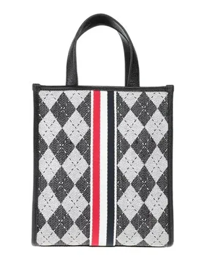 Thom Browne Woman Handbag Black Size - Textile Fibers, Leather