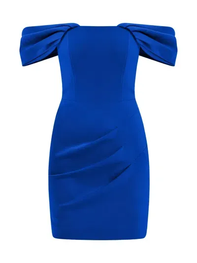 Tia Dorraine Women's Evoking Glamour Mini Dress, Azure Blue