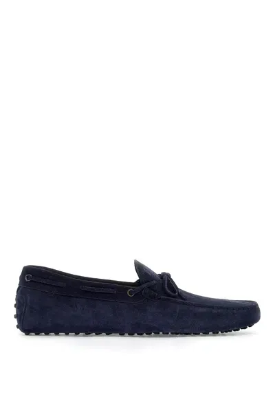 Tod's Gommino Loafers With Laces In Blue