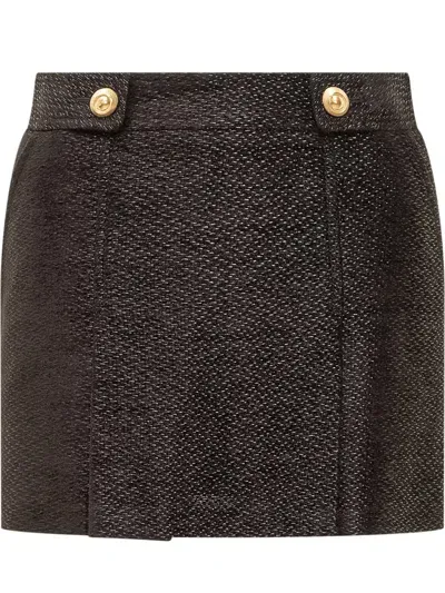 Tom Ford Mini Skirt W Pleat In Black