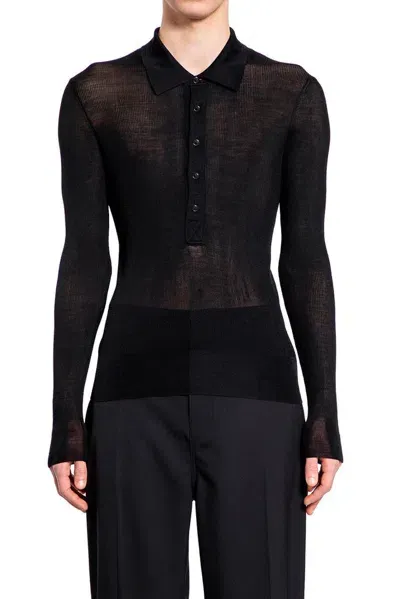 Tom Ford Slim Fit Knitted Jumper In Black