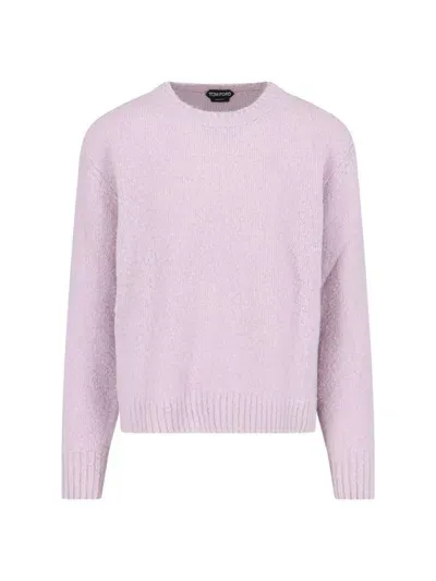 Tom Ford Alpaca-blend Sweater In Nude & Neutrals