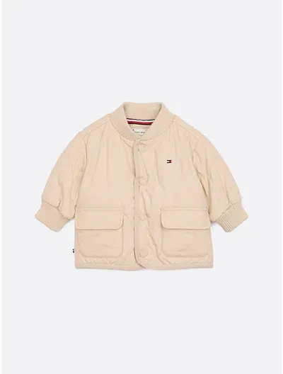 Tommy Hilfiger Boys' Babies' Quilted Jacket In Classic Beige