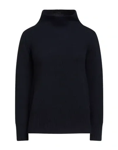 Tonet Woman Turtleneck Midnight Blue Size 16 Cashmere