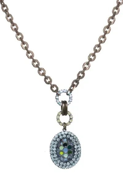 Tova Frankie Necklace In Blue In Green