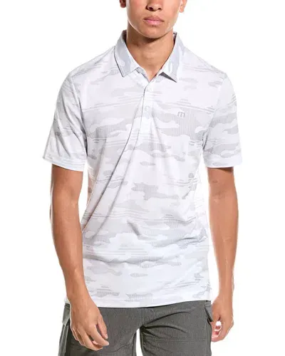 Travismathew Beachside Stealth Polo Shirt In White