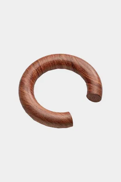 Uncommon Matters Swell Bangle In Natural Wood In Brown