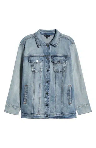 Universal Standard Denim Chore Jacket In Light Blue