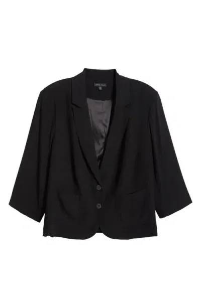 Universal Standard Meg Short Blazer In Black