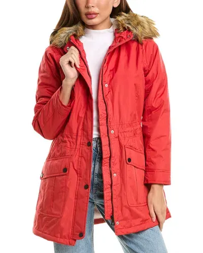 Urban Republic Heavyweight Micro-tech Anorak In Red