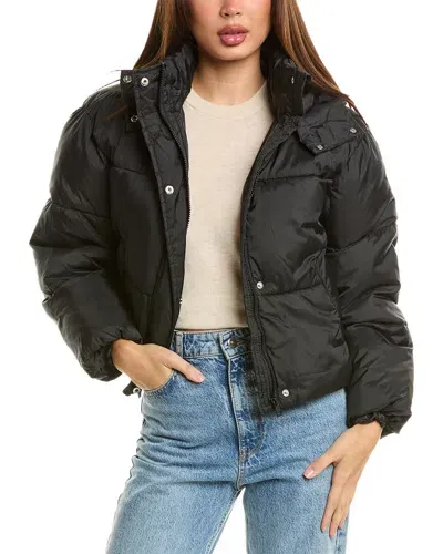 Urban Republic Short Puffer Jacket In Black