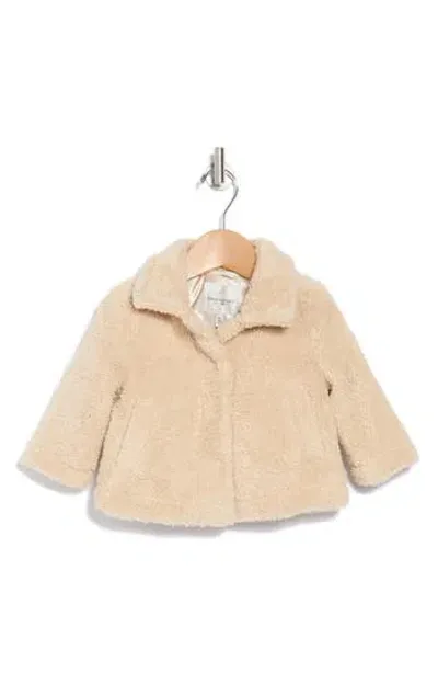 Urban Republic Soft Faux Shearling Snap Jacket In Cream