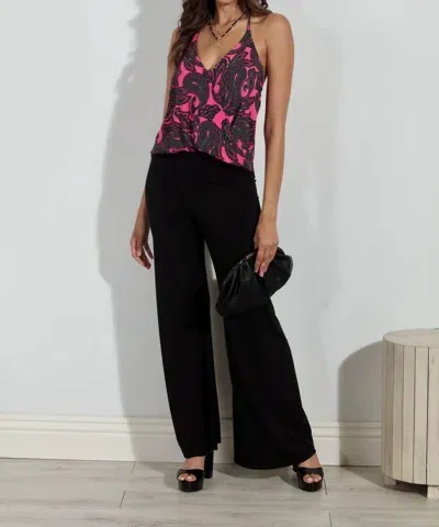 Veronica M Stretch Flare Leg Pants In Black