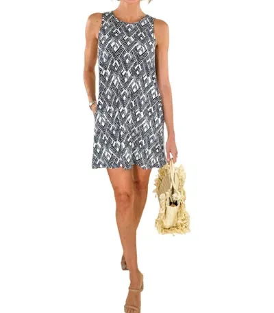 Veronica M Tie Back Short Dress In Keaton In Multi