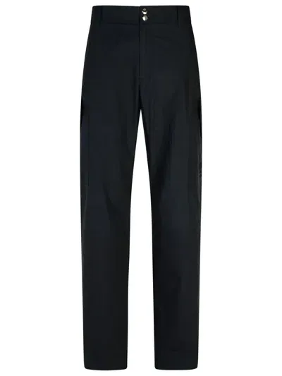 Versace Black Cotton Trousers