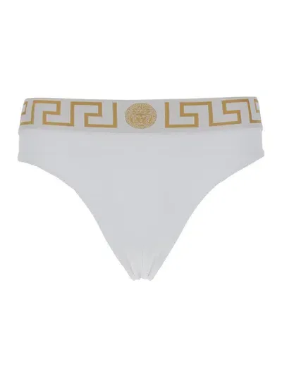 Versace Icon Greca Slip In White