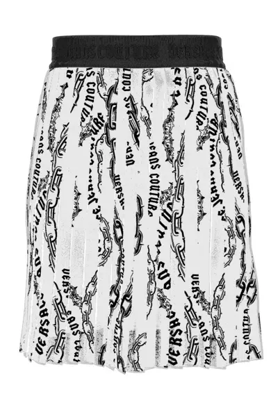 Versace Jeans Couture Skirt  Woman Color White In Weiss