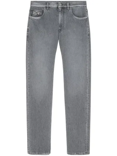 Versace Slim-fit Jeans In Gray