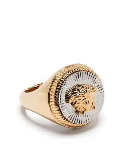 Versace Ring Metal In Metallic