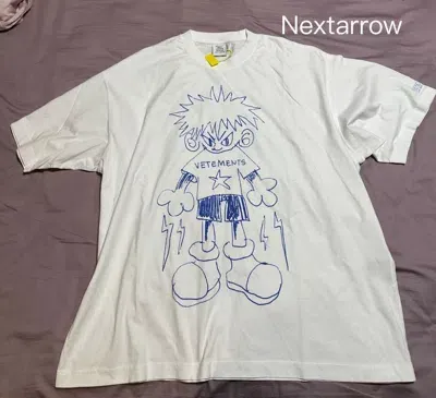 Pre-owned Vetements 24 Boy Who Went Berserk Short Sleeves In White