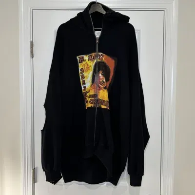 Pre-owned Vetements Ss19 Gimp “zoi” Idol Zipup In Black