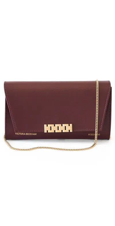 Victoria Beckham Wallet On Chain Burgundy