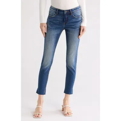 Vigoss Thompson Tomboy Crop Relaxed Skinny Jeans In Dark Wash