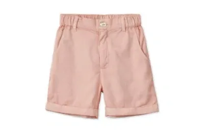 Vild House Of Little Kids'  Organic Cotton Woven Bermuda Shorts In Pink Quartz