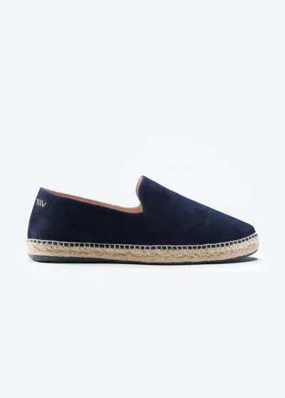 Viscata Capsasal Suede Men's Espadrille Flats In Blue