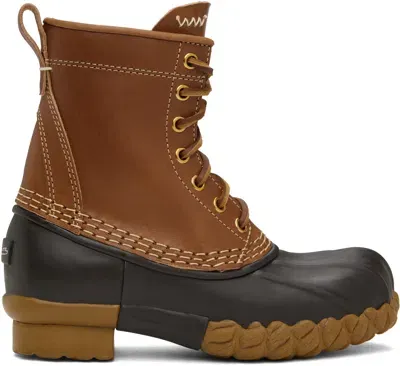 Visvim Brown Decoy Duck Mid-folk Boots In Dark Brown