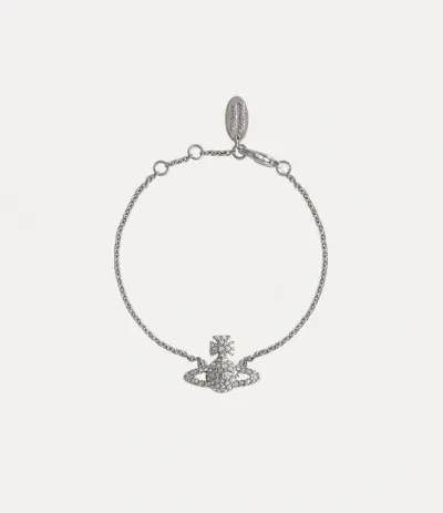 Vivienne Westwood Grace Bas Relief Bracelet Silver Zirconia Women