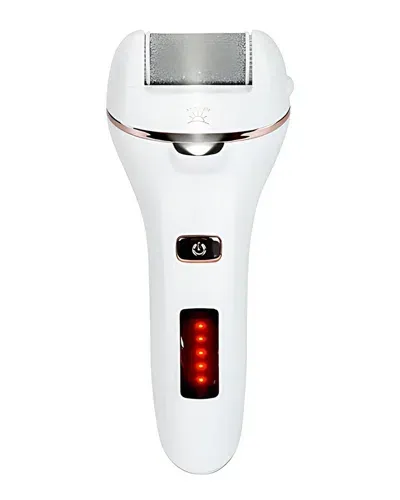 Vysn Rechargeable Electric Callus Remover - Ipx5 Waterproof Foot Scrubber With 2 Grinding Heads & 2 In White