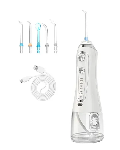 Vysn Unisex Cordless Rechargeable Water Dental Flosser In White