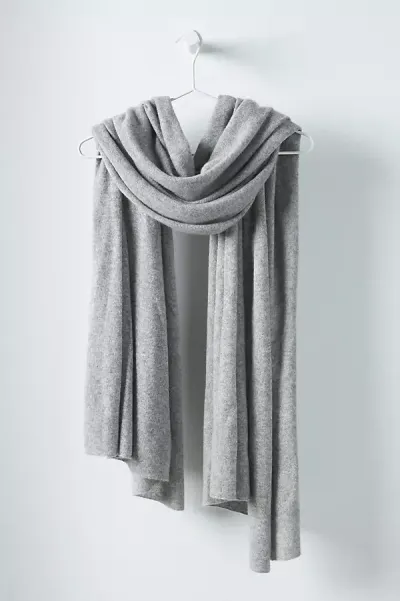 White + Warren Travel Cashmere Wrap In Gray