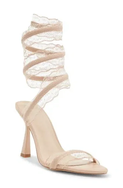 Wild Diva Lounge Shylee Wrap Sandal In Beige