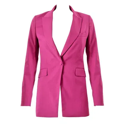 Wolf & Owl Women's Pink / Purple Alana Single Button Blazer - Jazzberry Pink In Pink/purple