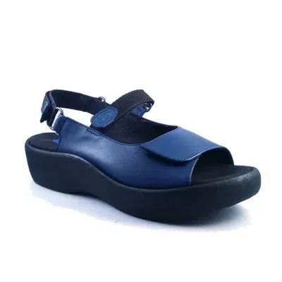 Wolky Women's Jewel Sandal In Vegi Leather Blue