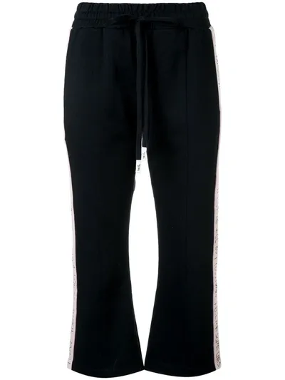 Haculla Modern Love Cropped Track Trousers In Black