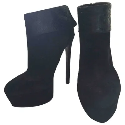 Pre-owned Kurt Geiger Ankle Boots In Black