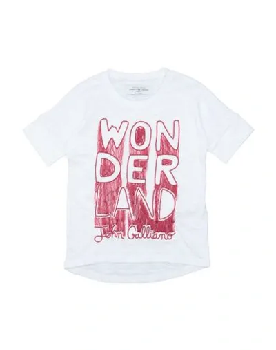 John Galliano Kids' T-shirts In White