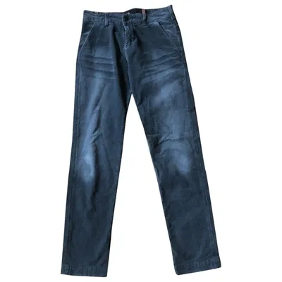 Pre-owned Notify Straight Pants In Blue