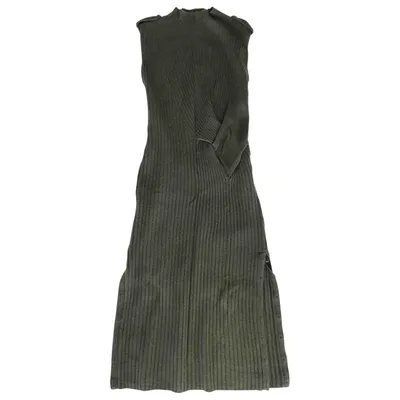 Pre-owned Rag & Bone Wool Maxi Dress In Khaki