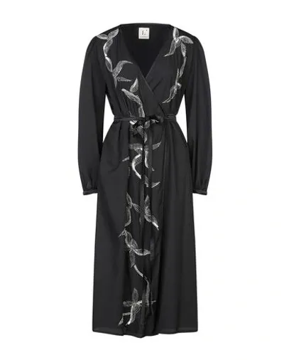 L'autre Chose Midi Dresses In Black