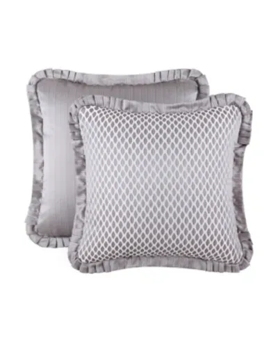 J Queen New York J. Queen New York Luxembourg Euro Sham In Silver